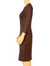 Load image into Gallery viewer, A.L.C Lamb Leather Knee-Length Dress
