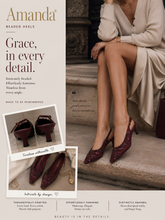 Load image into Gallery viewer, Amanda Vintage Beaded Pointed-Toe Heels