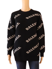 Load image into Gallery viewer, Balenciaga Black Wool And Camel Hair Sweater