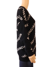 Load image into Gallery viewer, Balenciaga Black Wool And Camel Hair Sweater