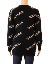 Load image into Gallery viewer, Balenciaga Black Wool And Camel Hair Sweater