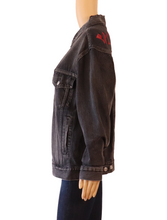 Load image into Gallery viewer, Balenciaga Washed Grey Distressed Denim Oversized Jacket