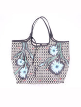Load image into Gallery viewer, Rodger Vivier Paris Blossom Hand Painted Shopping Tote