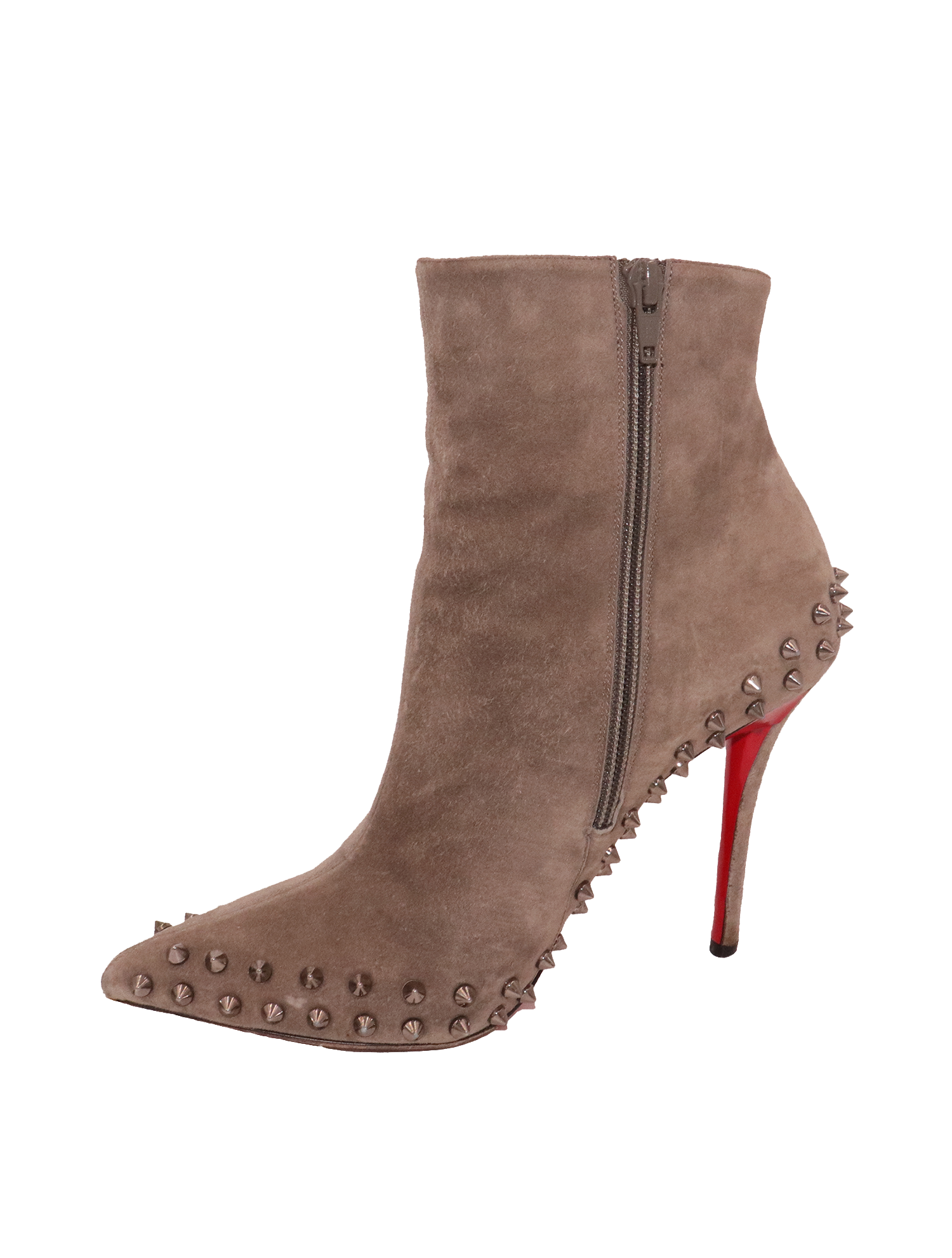 Louboutin ankle boots with spikes best sale