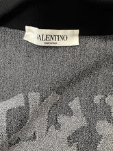 Load image into Gallery viewer, Valentino Logo Jacquard Zip Jacket (Black/White)