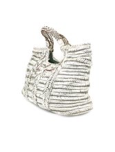 Load image into Gallery viewer, Brooke's Anya Hindmarch Silver Braided Satchel Bag