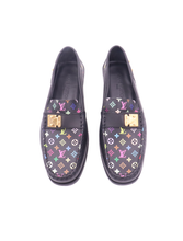 Load image into Gallery viewer, LOUIS VUITTON Leather LV Monogram Loafers