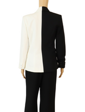 Load image into Gallery viewer, L'AGENCE Half Black & White Blazer