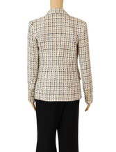 Load image into Gallery viewer, L&#39;AGENCE Plaid Double Breasted Blazer

