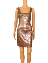 Load image into Gallery viewer, L'AGENCE Snake Print Sequins Dress