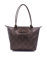 Load image into Gallery viewer, LONGCHAMP Metallic Nylon Le Pliage Tote