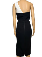 Load image into Gallery viewer, Victoria Beckham One Shoulder Dress (Black/White)