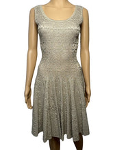 Load image into Gallery viewer, Alaïa Scoop Neck Mini Dress (Gold)