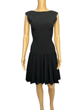 Load image into Gallery viewer, Alaïa Silk A-Line Dress (Black)