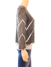 Load image into Gallery viewer, PARKER Silver Beaded Cropped Jacket