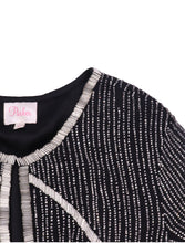 Load image into Gallery viewer, PARKER Silver Beaded Cropped Jacket