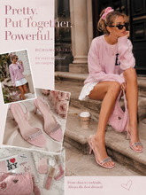 Load image into Gallery viewer, BCBGMAXAZRIA Pink Satin Heels