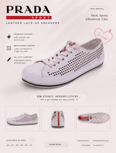 Load image into Gallery viewer, Prada Sport Leather Lace-Up Sneakers