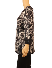 Load image into Gallery viewer, ST. JOHN Paisley Knit Tunic Top