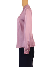 Load image into Gallery viewer, ST. JOHN Silk Long Sleeve Button Up Top