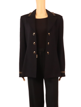 Load image into Gallery viewer, ST. JOHN Black Gold Jacket