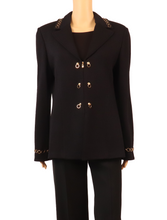 Load image into Gallery viewer, ST. JOHN Black Gold Jacket