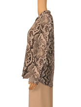Load image into Gallery viewer, L'AGENCE Snakeskin Print Silk Top