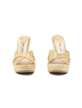 Load image into Gallery viewer, Jimmy Choo Patent Leather Wedge Slides
