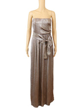 Load image into Gallery viewer, Gucci Metallic Gray Draped Gown
