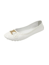 Load image into Gallery viewer, Louis Vuitton White Vernis Leather Oxford Ballet Flats