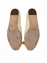 Load image into Gallery viewer, Gucci Patent Yellow Peep-Toe Flats