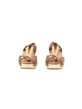 Load image into Gallery viewer, Miu Miu Rope Accent Wedge Sandals