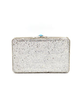 Load image into Gallery viewer, Judith Leiber Silver Vintage Crystal Clutch

