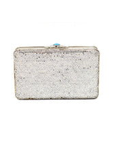Load image into Gallery viewer, Judith Leiber Silver Vintage Crystal Clutch
