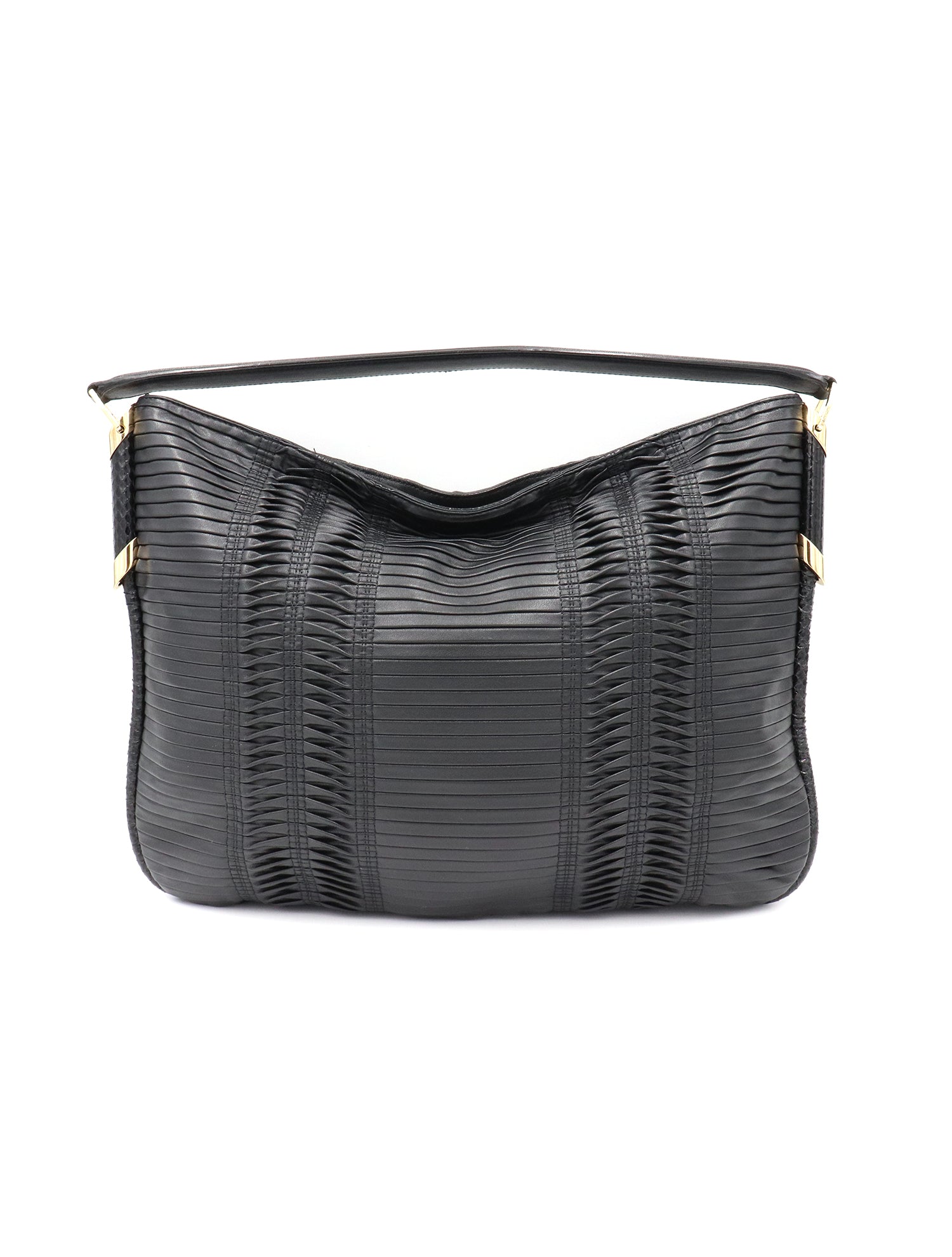 Zoe Leather Crossbody Bag Black