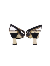 Load image into Gallery viewer, Vintage Gold Metallic Sandals
