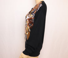 Load image into Gallery viewer, Lin Art Project Graphic Sequin Sweater
