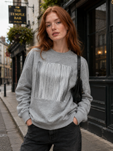 Load image into Gallery viewer, Alexander Wang Embroidered Crew Neck Sweatshirt (Grey)

