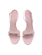 Load image into Gallery viewer, BCBGMAXAZRIA Pink Satin Heels
