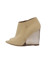 Load image into Gallery viewer, Burberry Prorsum Suede Keston Lucite Wedge
