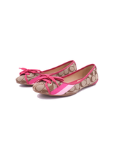 Load image into Gallery viewer, COACH Janelle Pink Ballet Flats
