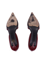 Load image into Gallery viewer, Celine Burgundy Leather Pointed Toe Pump
