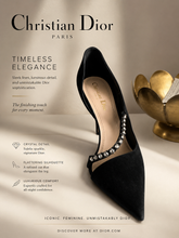 Load image into Gallery viewer, Christian Dior Suede D'Orsay Pumps (Black)
