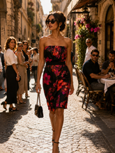 Load image into Gallery viewer, Dolce &amp; Gabbana Floral Silk Bustier Dress
