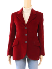 Load image into Gallery viewer, Faconnable Red Velvet Jacket Blazer
