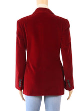 Load image into Gallery viewer, Faconnable Red Velvet Jacket Blazer
