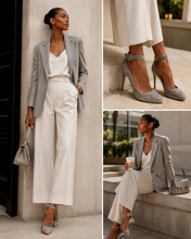 Load image into Gallery viewer, Gianvito Rossi Velvet  Pumps (Grey)
