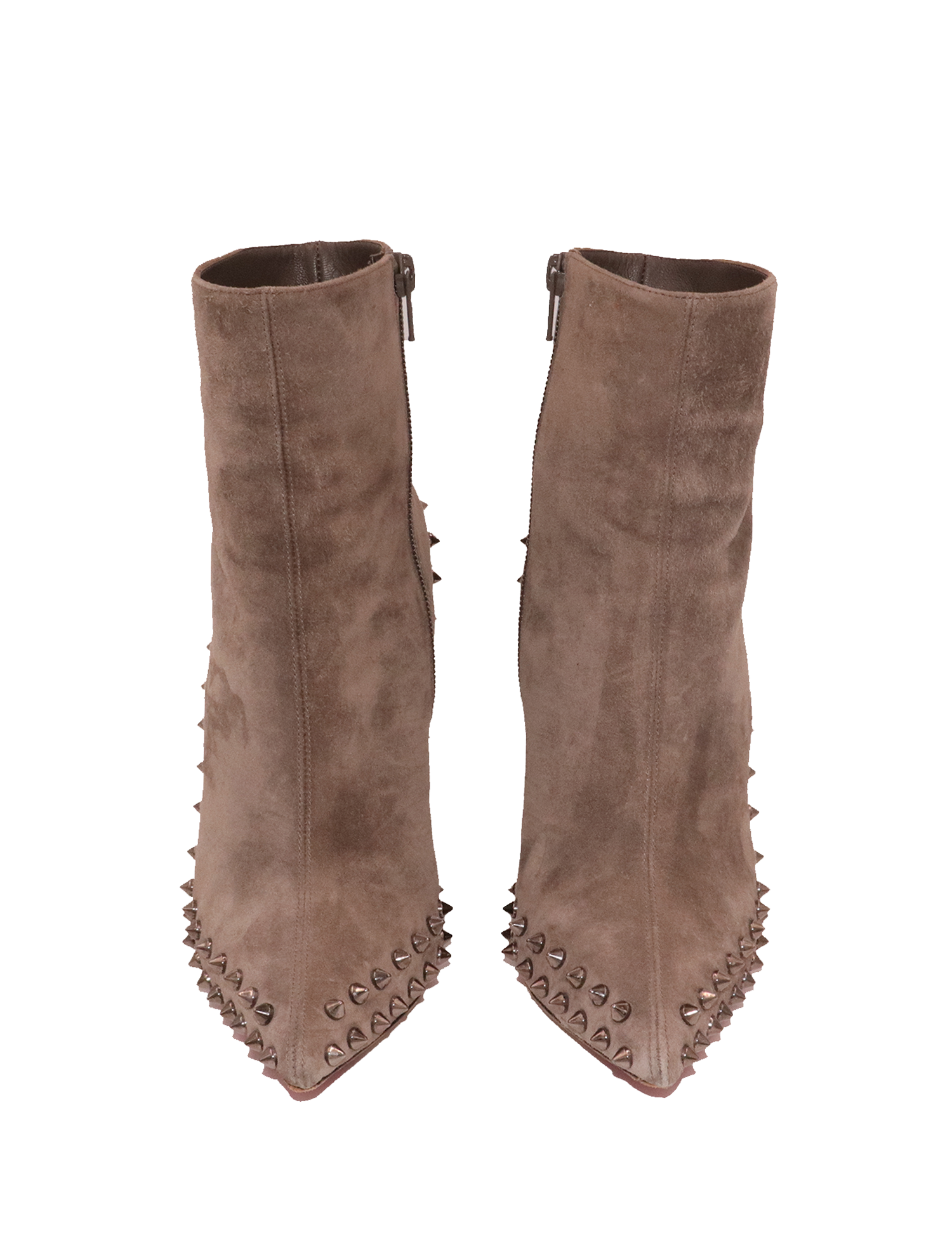 Christian Louboutin Tan Studded Boots Christian Louboutin CHRISTIAN LOUBOUTIN PANAROOT DUNE BOOTS  main image 4