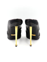 Load image into Gallery viewer, Tom Ford Ruched Open-Toe Leather Mules

