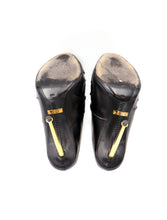 Load image into Gallery viewer, Tom Ford Ruched Open-Toe Leather Mules
